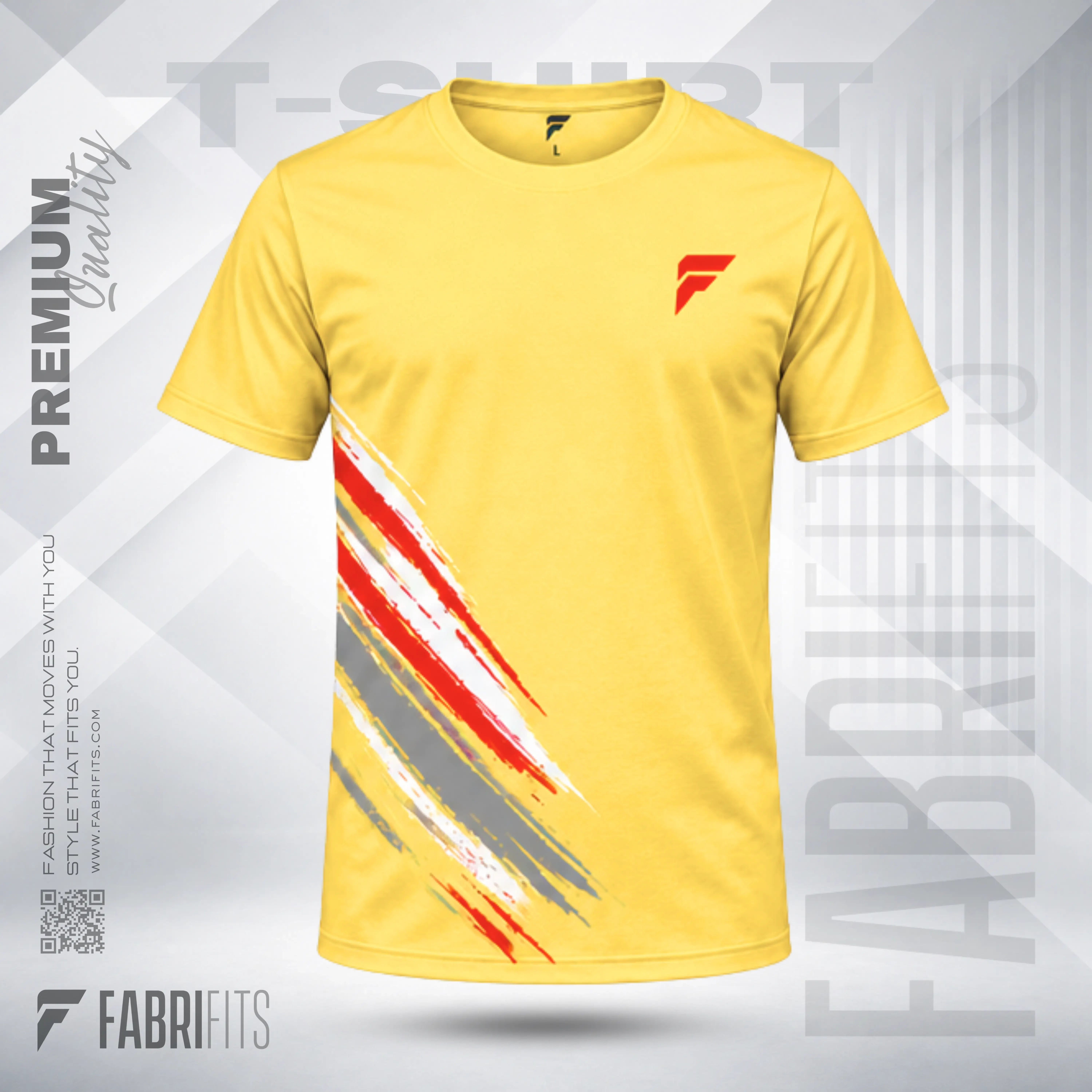 Premium Quality Yellow Color Cotton T-Shirt
